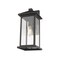 Z-Lite Portland 1 Light Outdoor Wall Sconce, Black & Clear Beveled 531MXL-BK - alternate 2